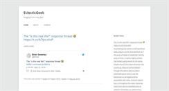 Desktop Screenshot of eclecticgeek.com