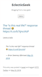 Mobile Screenshot of eclecticgeek.com